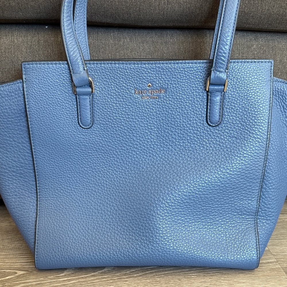 Kate Spade Textured Blue Tote
